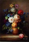 unknow artist Floral, beautiful classical still life of flowers.087 Germany oil painting reproduction